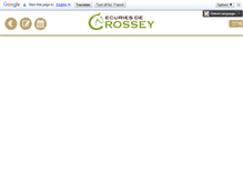 Tablet Screenshot of ecuriesdecrossey.com